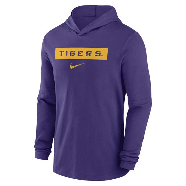 Mens Nike LSU Tigers Sideline Hoodie Performance Long Sleeve T-Shirt Product Image