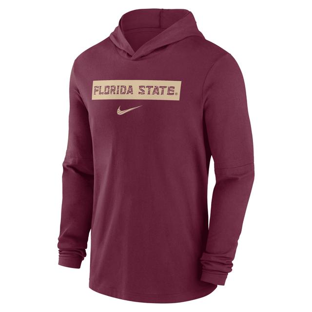 Florida State Seminoles Sideline Nike Men's Dri-FIT College Long-Sleeve Hooded Top Product Image