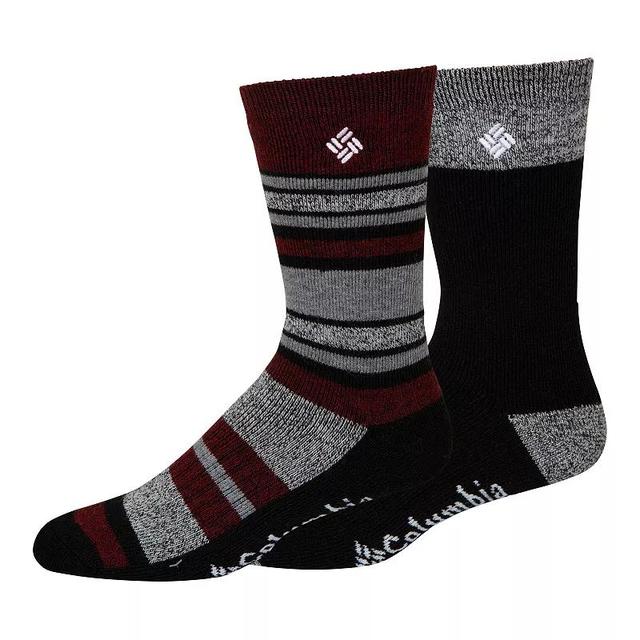 Mens Columbia Essential Marl Stripe Crew Socks 2-Pack Product Image