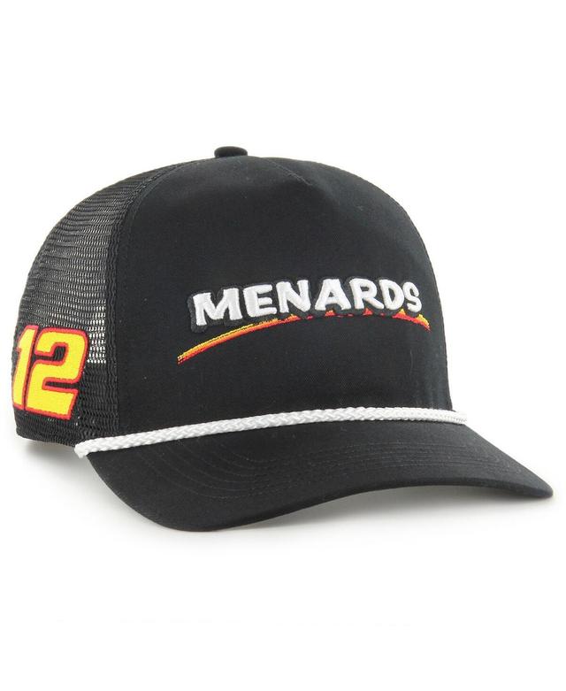 47 Brand Mens Black Ryan Blaney Menards Triple Hit Corduroy Adjustable Hat Product Image