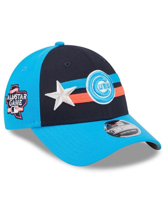 New Era Mens Navy Chicago Cubs 2024 Mlb All-Star Game 9FORTY Adjustable Hat - Navy, Teal Product Image