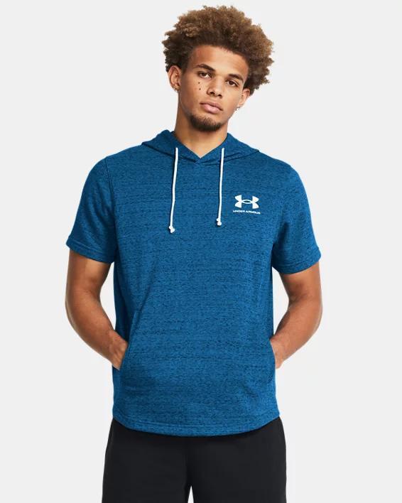 Men's UA Rival Terry Short Sleeve Hoodie Product Image