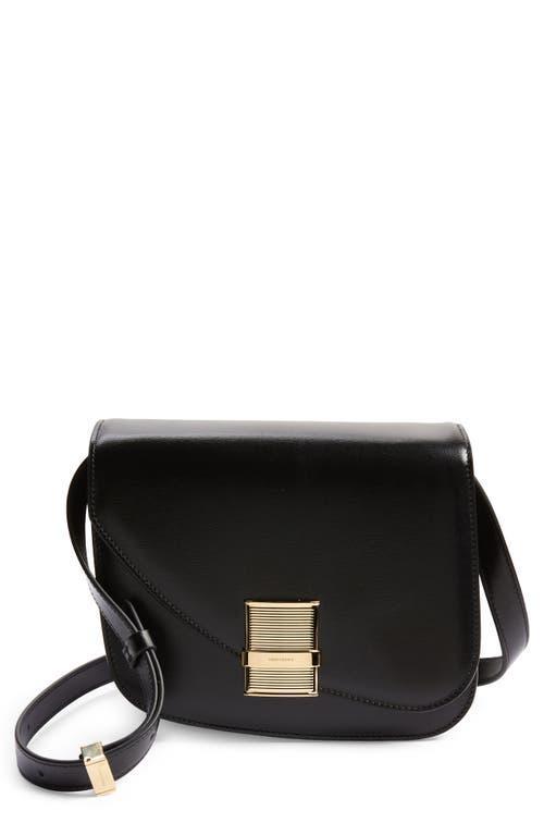 FERRAGAMO Small Fiamma Dappled Leather Crossbody Bag Product Image