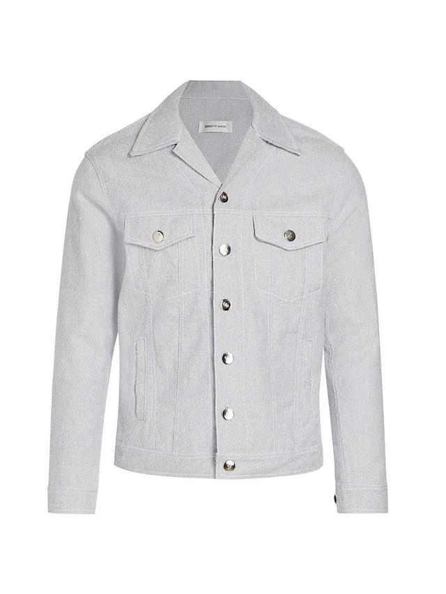 Mens Denim Boucle Jacket Product Image