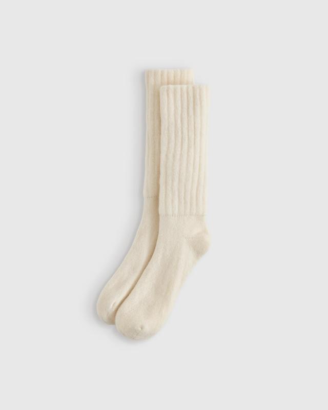 Women's Mongolian Cashmere Slouch Sock Product Image