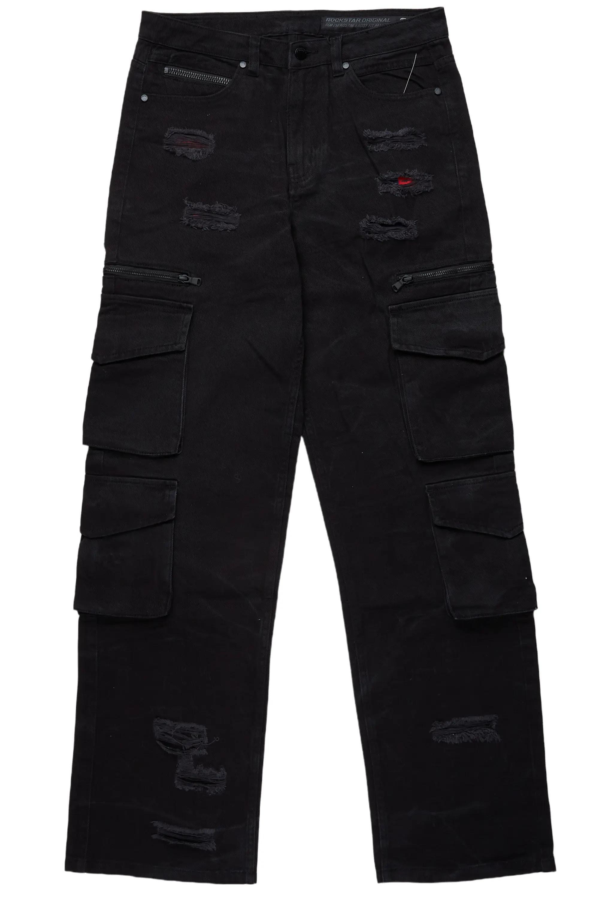 Kostini Dark Grey Baggy Fit Jean Male Product Image