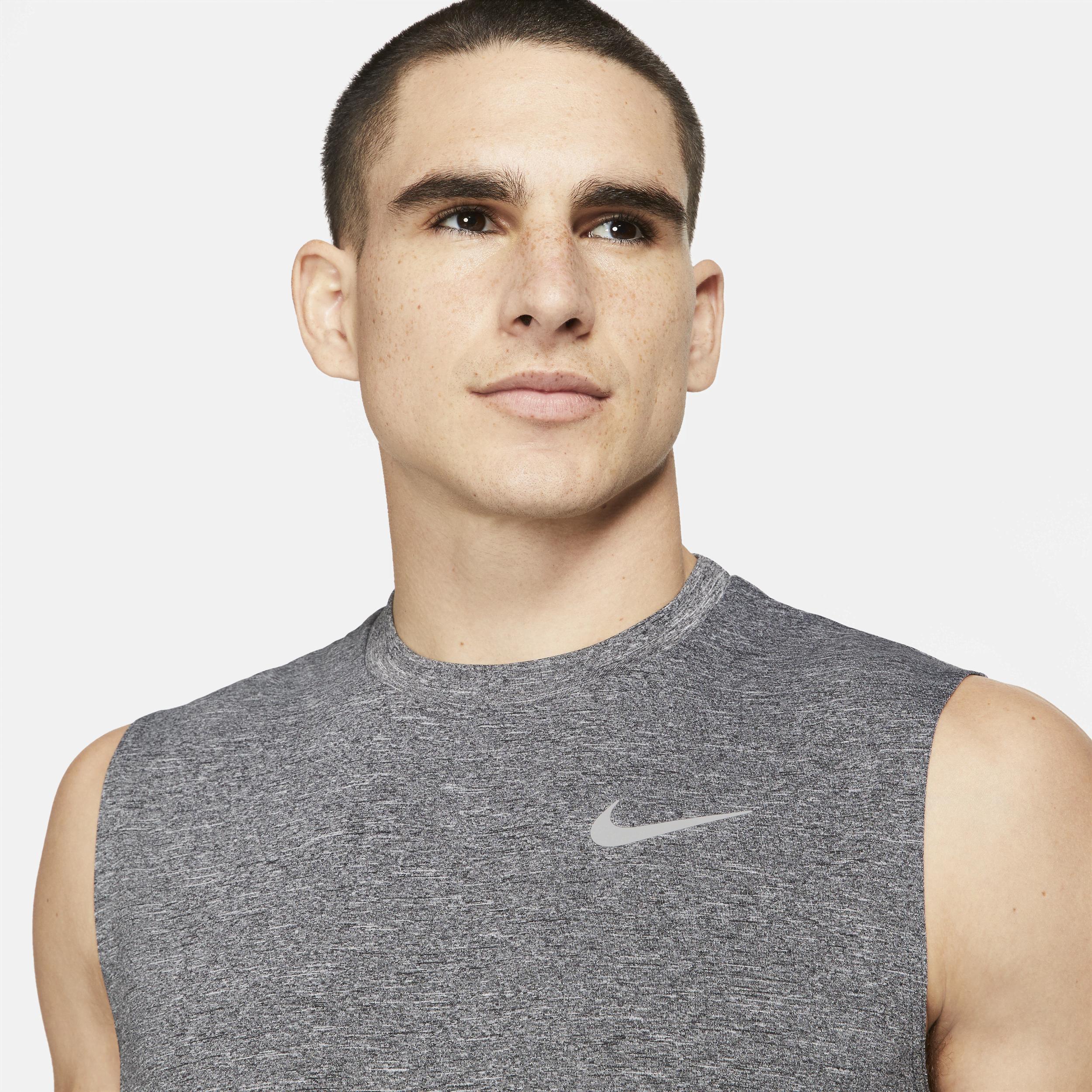 Nike Men's Heathered Sleeveless Hydroguard Swim Shirt Product Image