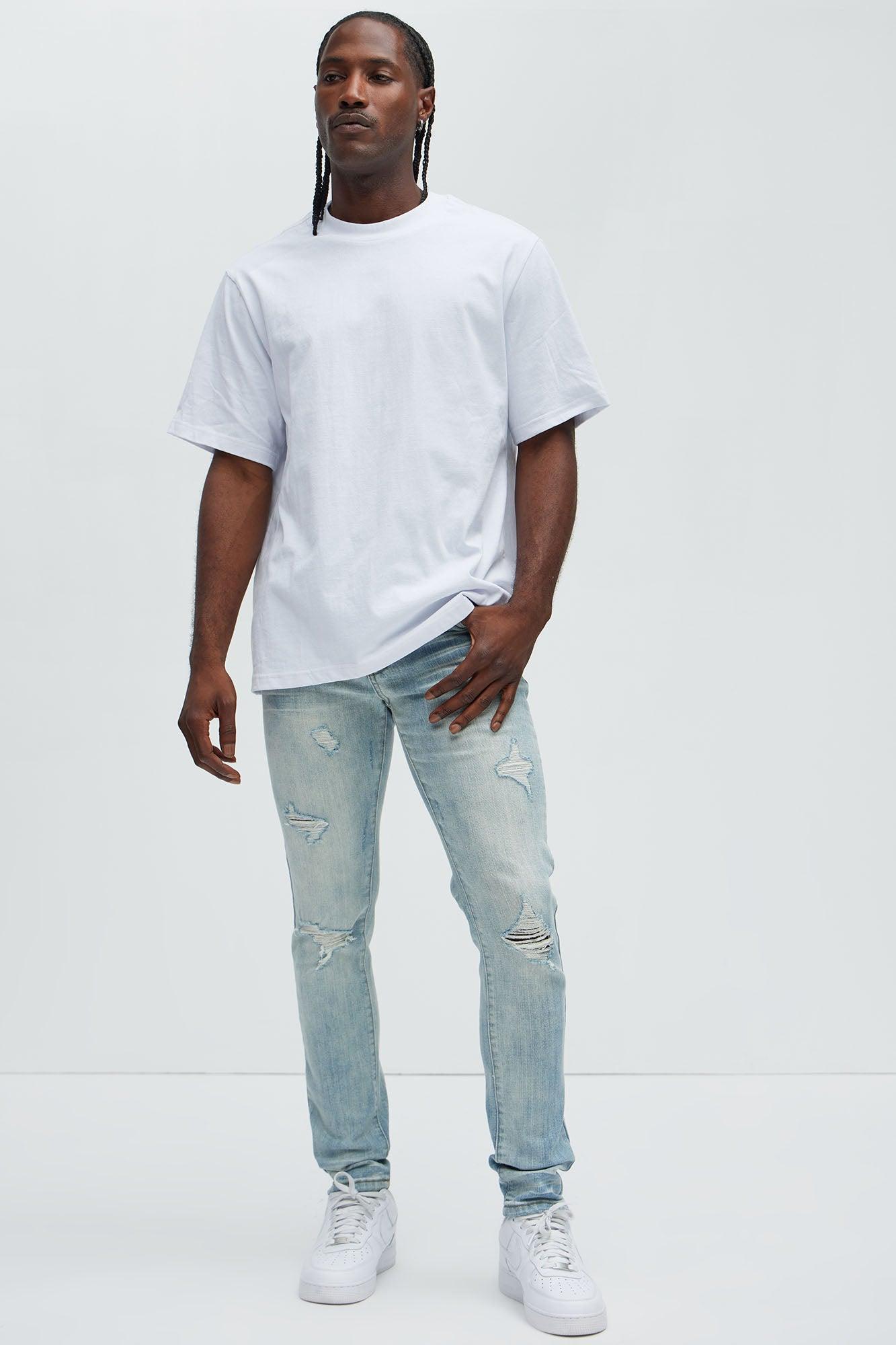 Take It Away Ripped Skinny Jeans - Light Wash Product Image