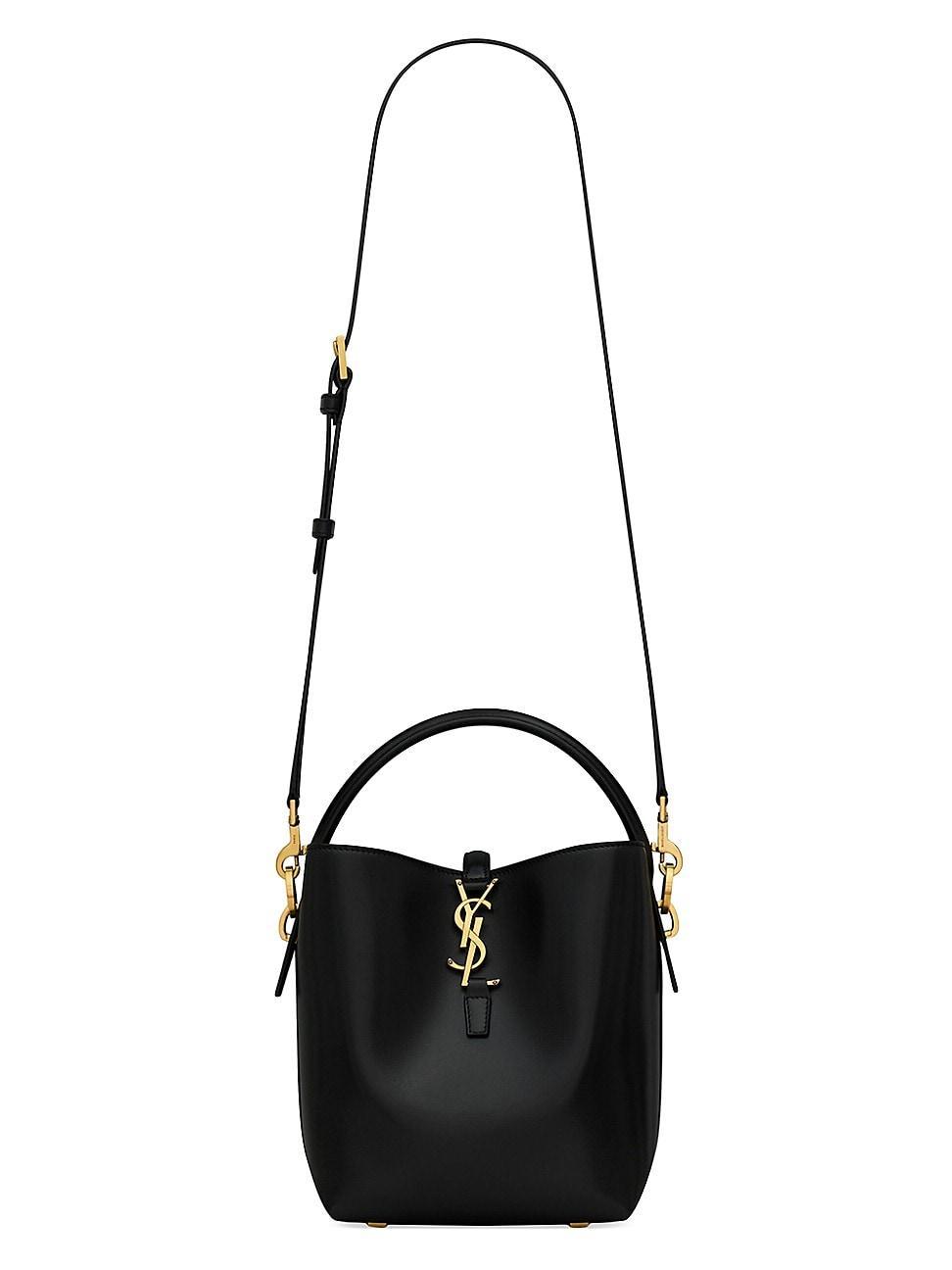 Womens Le 37 Small Bucket Bag in Shiny Leather Product Image