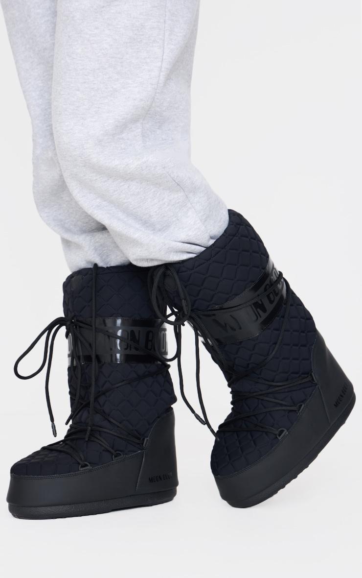 MOON BOOT Black Icon Quilt Boots product image