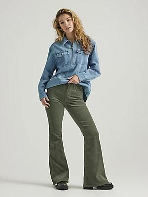 Women's High Rise Corduroy Flare Jean | Women's Jeans | Lee® Product Image