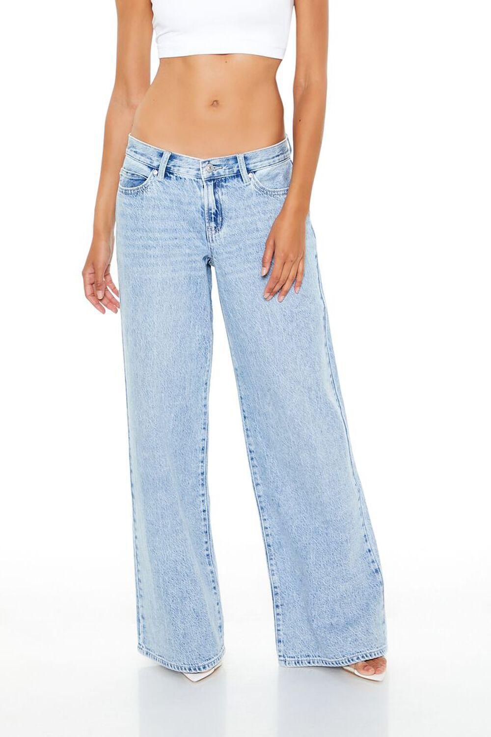 Mineral Wash Baggy Jeans | Forever 21 Product Image