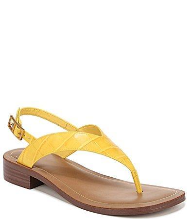 Sarto by Franco Sarto Iris Crocodile Print Leather Thong Sandals Product Image