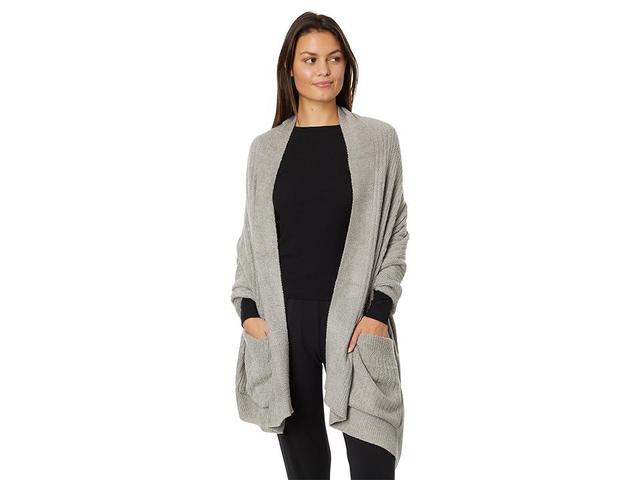 Barefoot Dreams CozyChic(r) Lite Heathered Travel Shawl (Dove 2) Women's Sweater Product Image