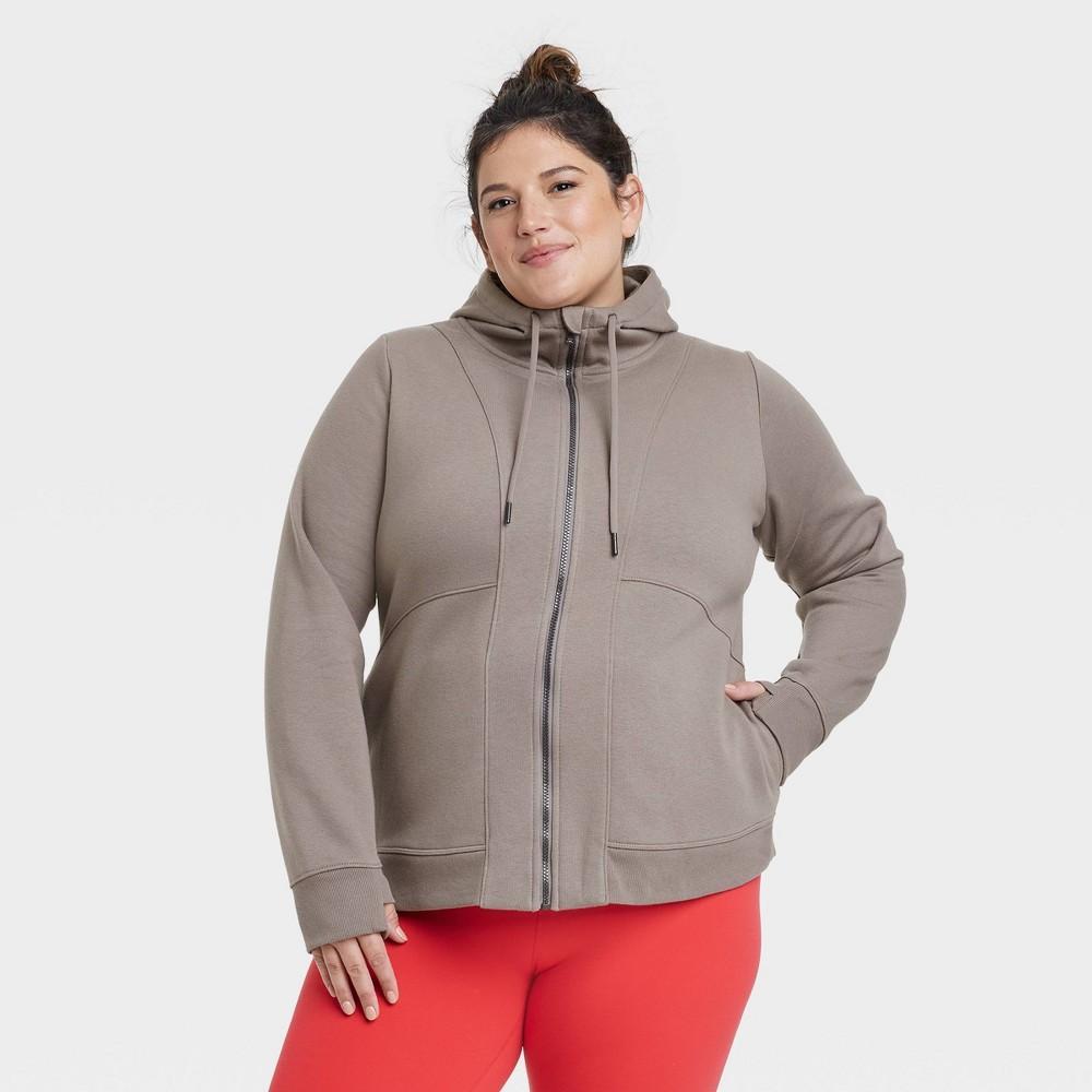 Womens Full Zip Fleece Hoodie - All in Motion Product Image