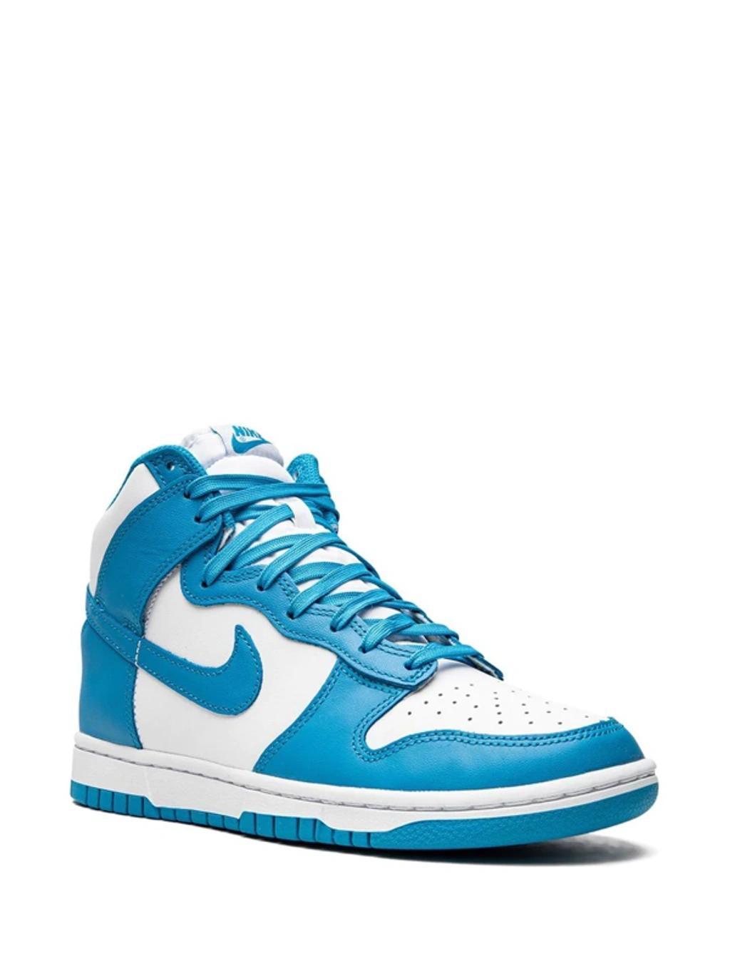 Dunk High Retro Sneakers In Blue Product Image