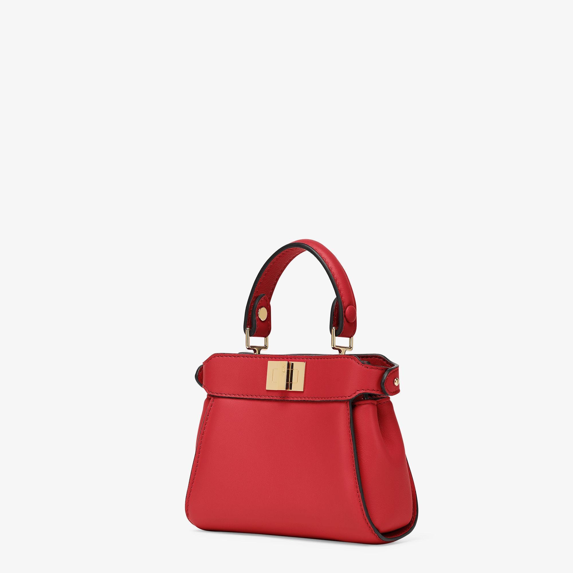 Nano PeekabooRed nappa leather miniature bag Product Image