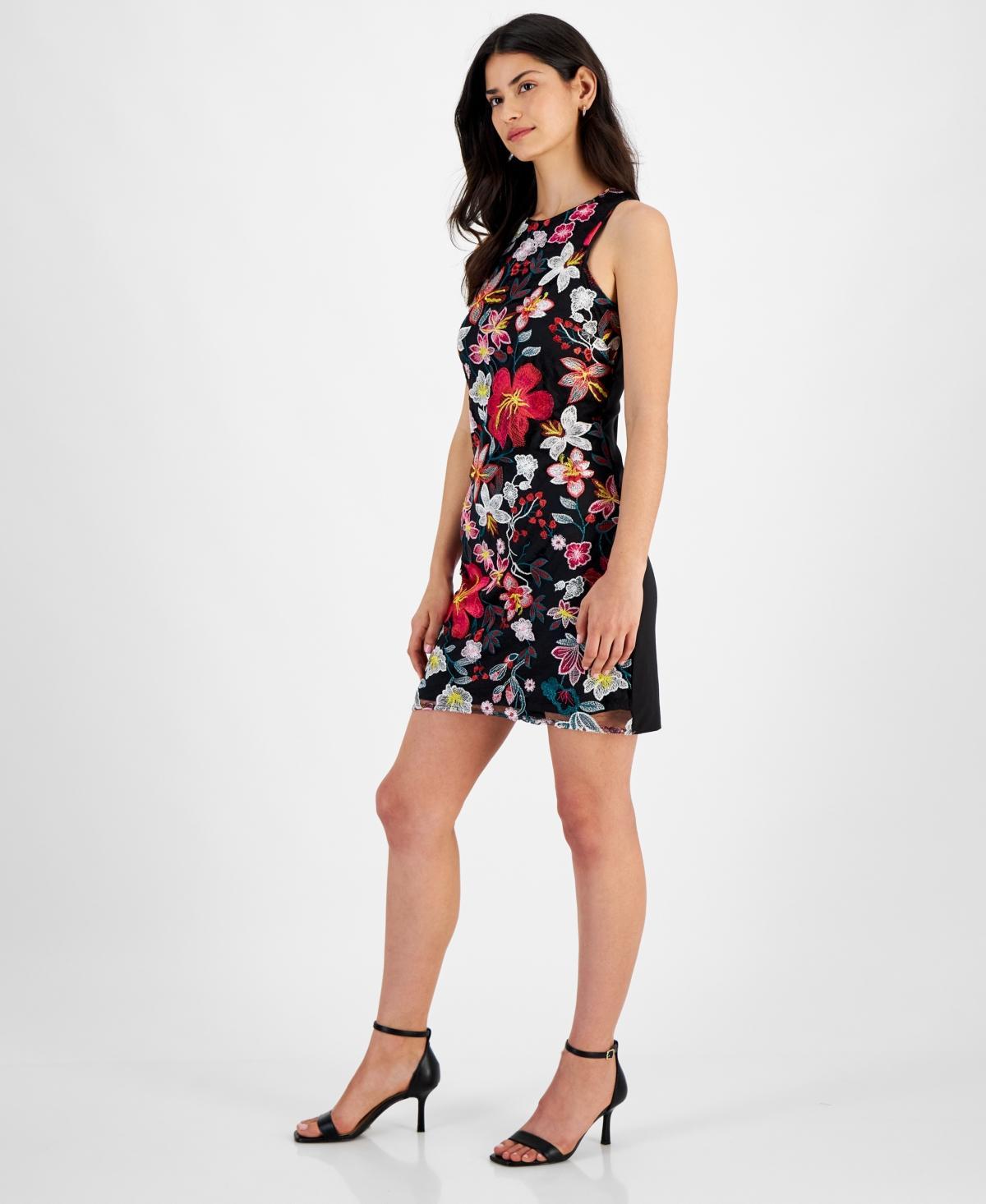 Sam Edelman Womens Sleeveless Floral Sheath Dress Product Image