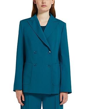 Womens Nervoso Wool Double-Breasted Jacket Product Image