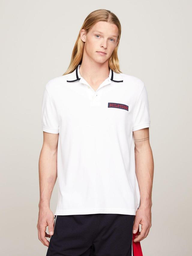 Tommy Hilfiger Men's Regular Fit Monotype Logo Patch Polo Product Image