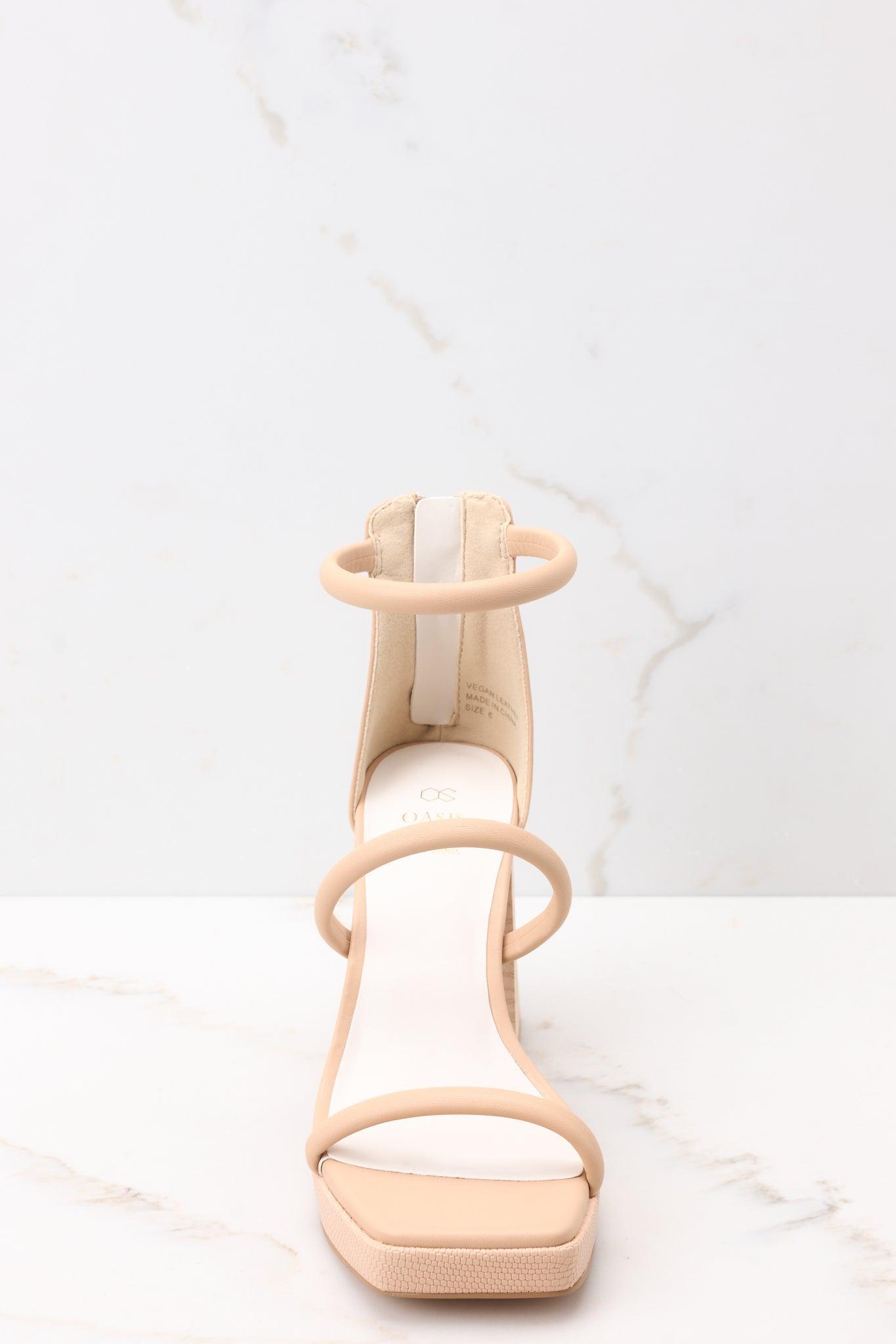 Classy Sensation Beige Heels product image