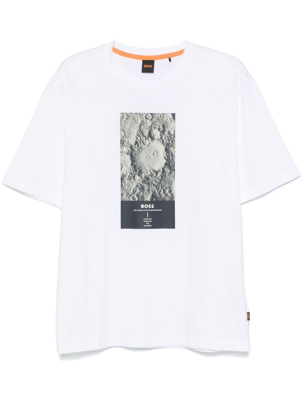 Graphic-print T-shirt In White Product Image