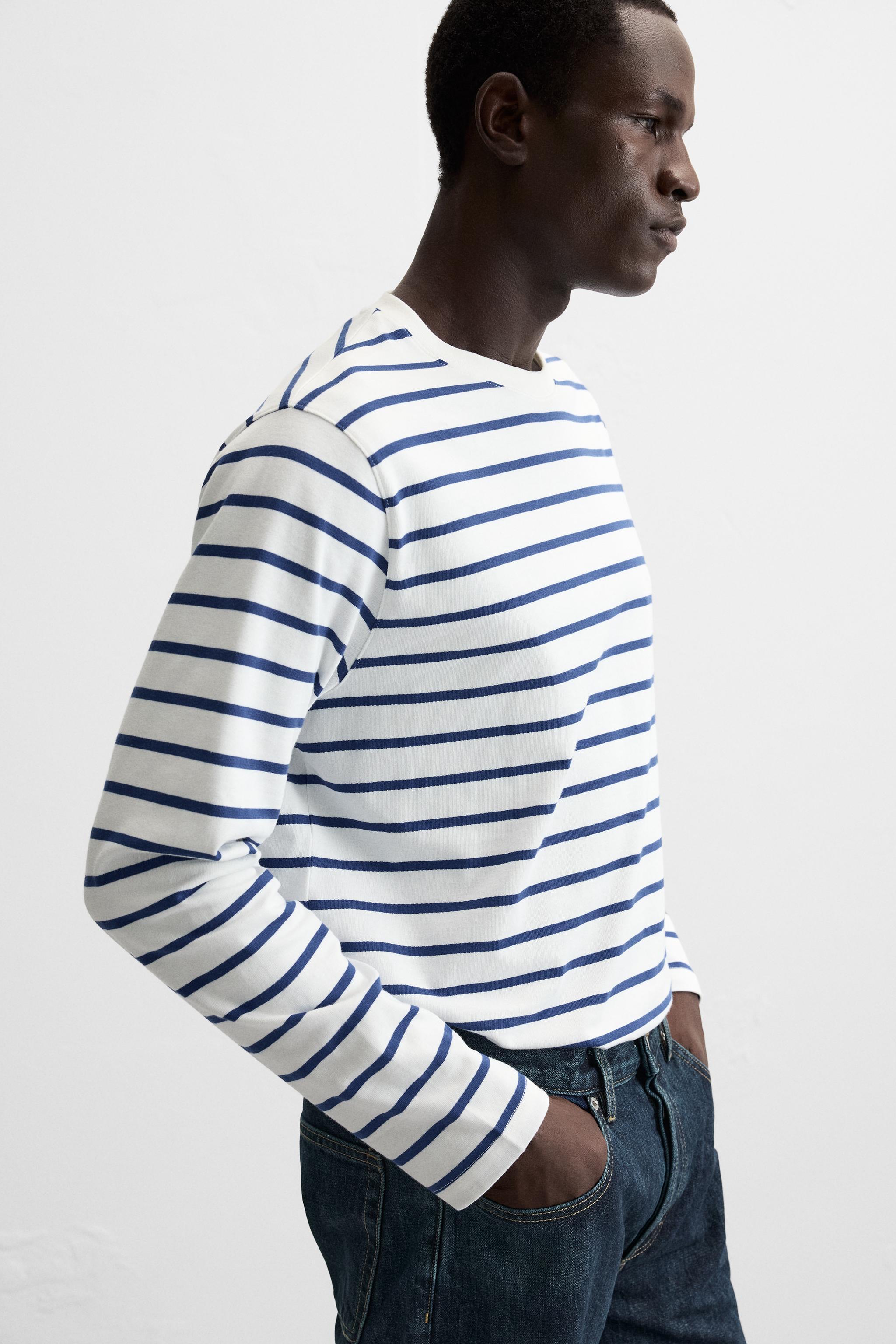 STRIPED JACQUARD T-SHIRT Product Image