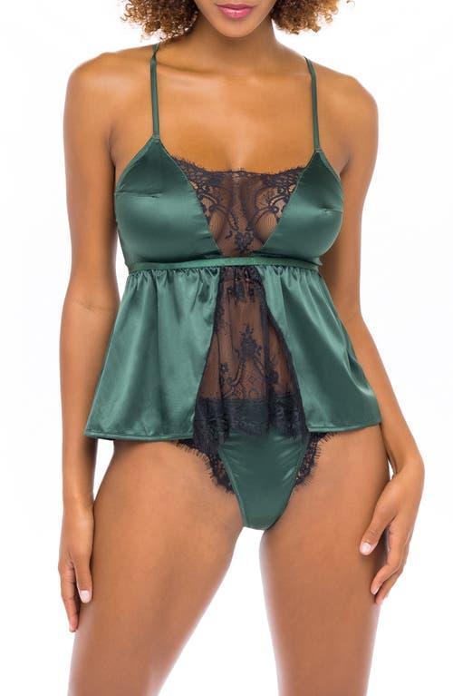 Oh La La Cheri Satin & Lace Camisole & Panties Set Product Image