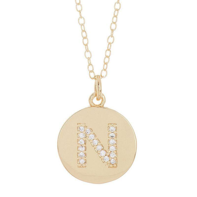 brook & york Madeline 14K Gold Plated Initial Pendant Product Image