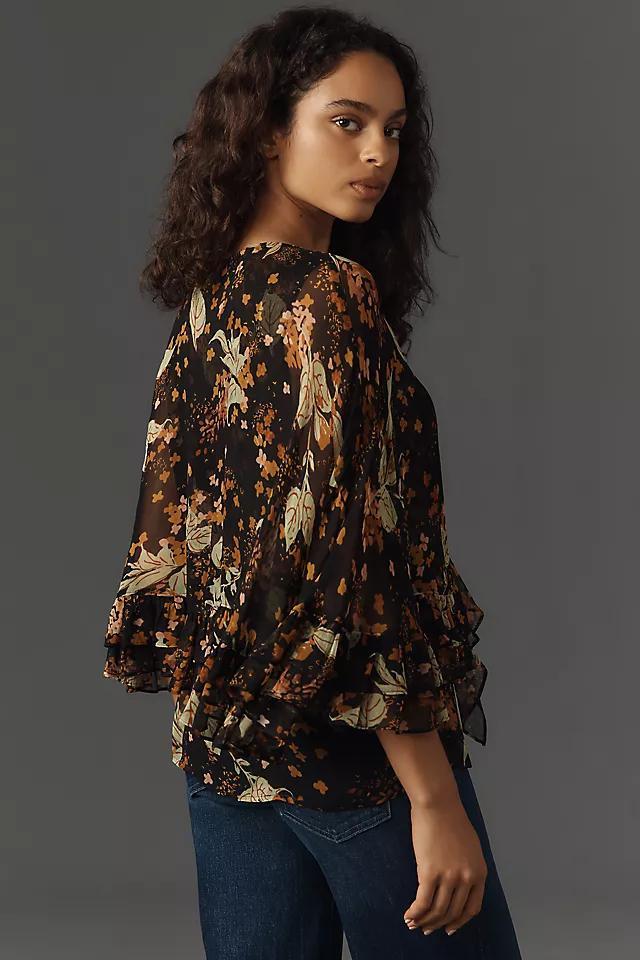 Plenty by Tracy Reese Sheer Printed Blouse Product Image