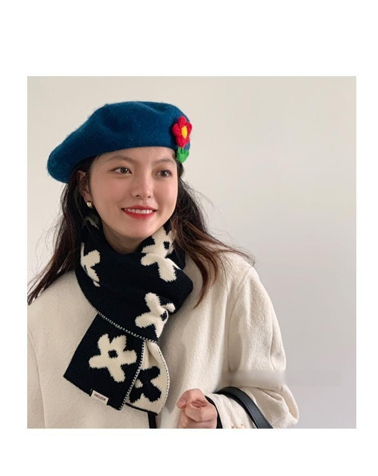 Floral Knit Scarf product image