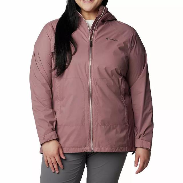 Plus Size Columbia Switchback Waterproof Long Rain Jacket, Womens Product Image