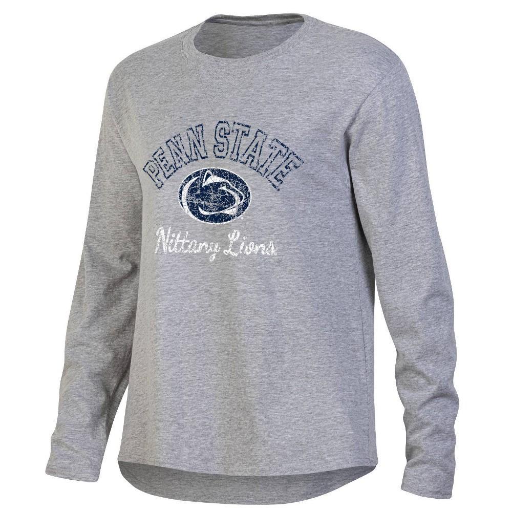 NCAA Penn State Nittany Lions Womens Gray Long Sleeve T-Shirt Product Image