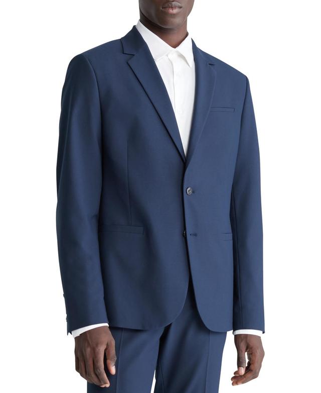 Calvin Klein Mens Refined Slim-Fit Stretch Suit Jacket Product Image