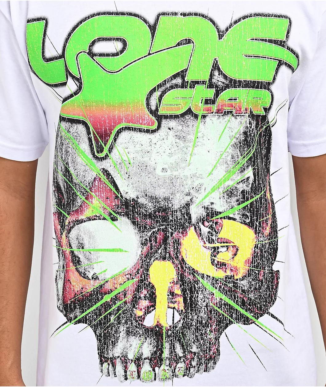 Lonestar by That Mexican OT Skull White T-Shirt Product Image