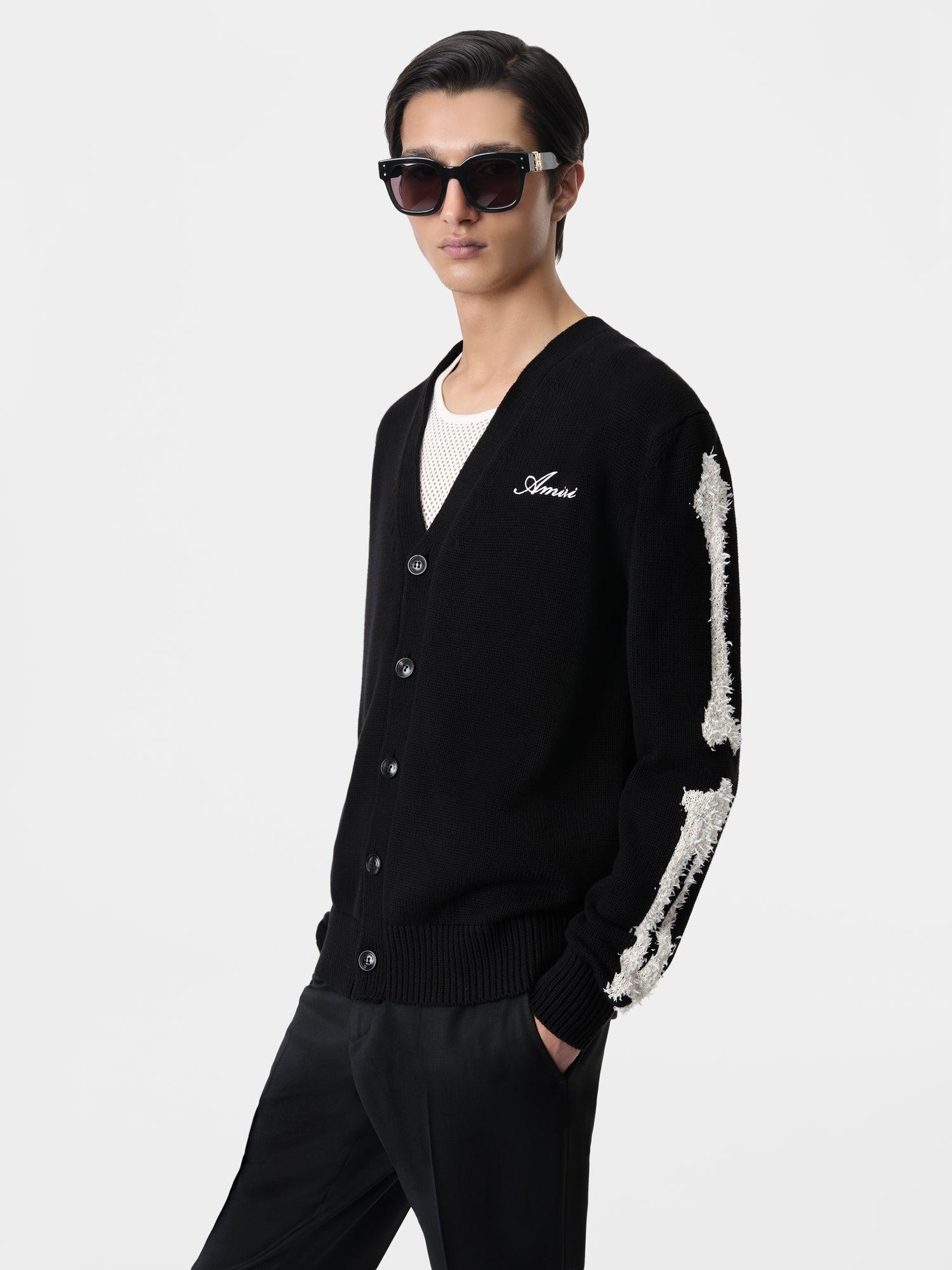 BONES CARDIGAN - Black Male Product Image