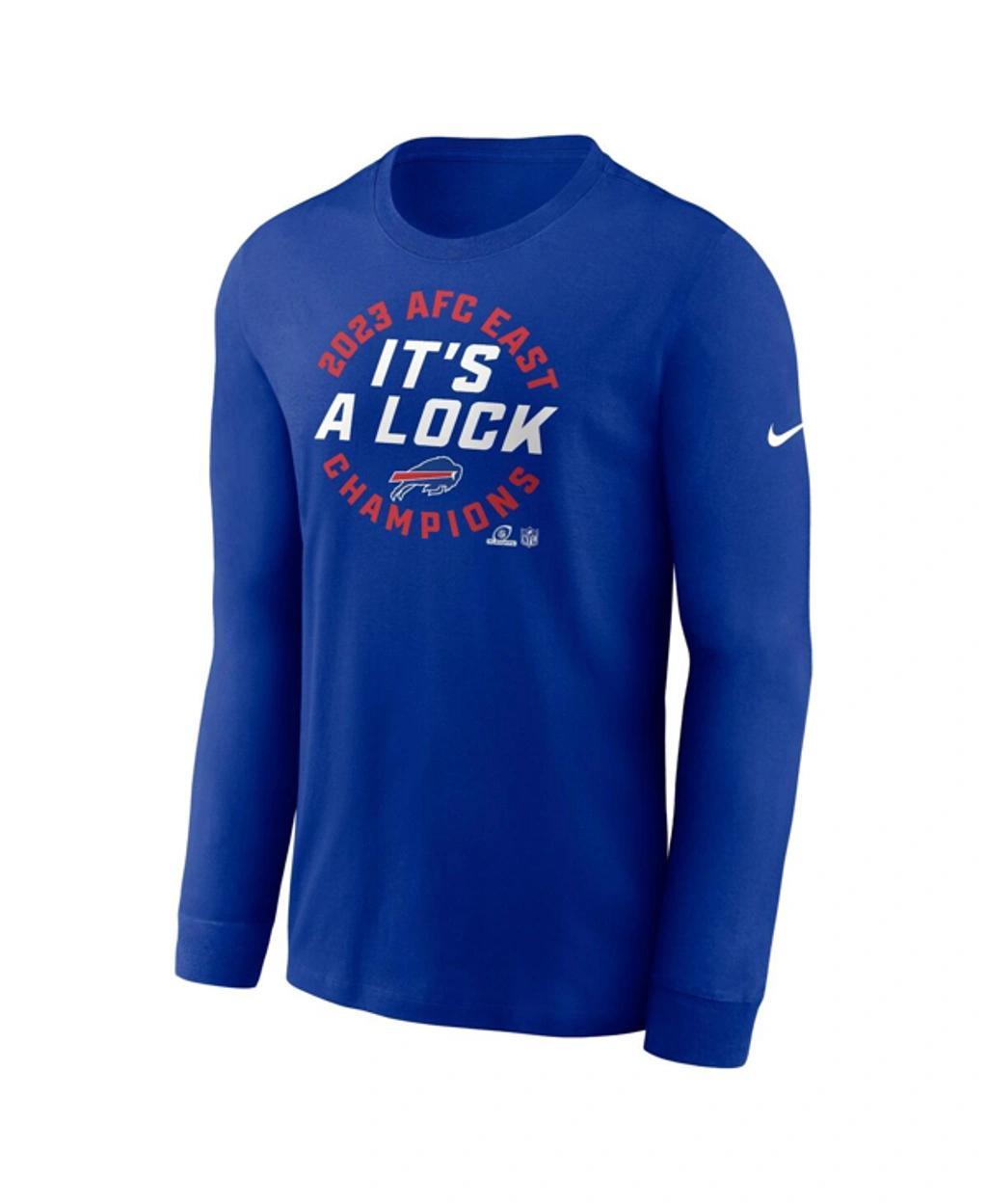 NIKE Men's  Royal Buffalo Bills 2023 Afc East Division Champions Locker Room Trophy Collection Long S Product Image