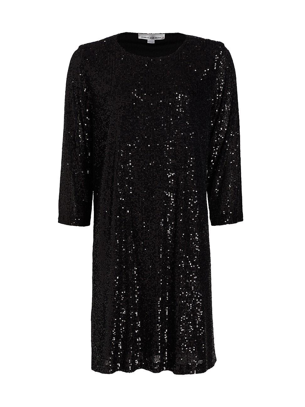 Womens Sequined Knit Dress Product Image