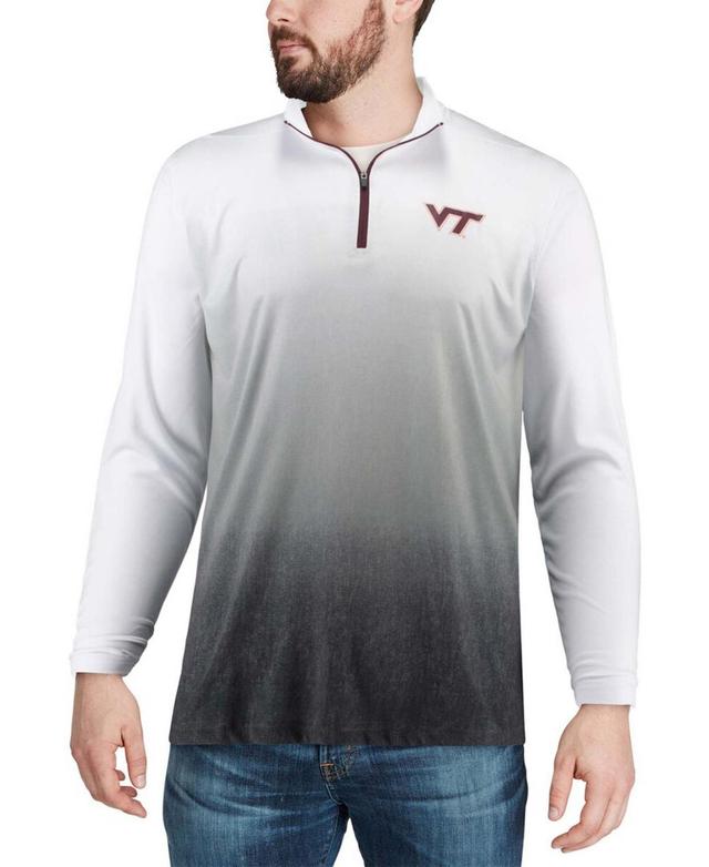 Mens Gray Virginia Tech Hokies Magic Team Logo Quarter-Zip Jacket Product Image