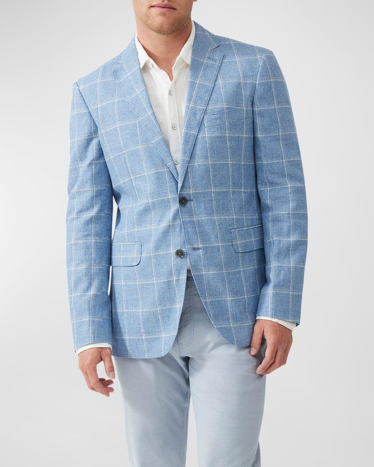 Mens Mayfield Park Checked Two-Button Slim-Fit Sport Coat Product Image