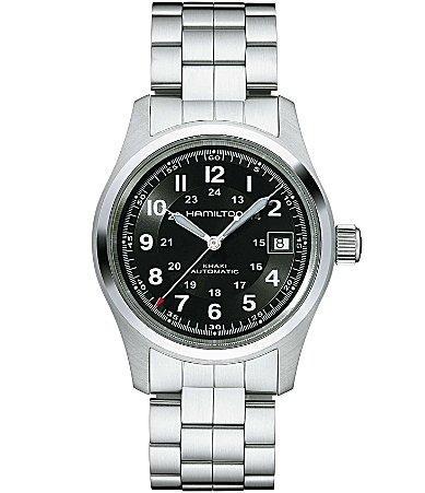 Hamilton Mens Khaki Field Automatic Stainless Steel Bracelet Watch Product Image