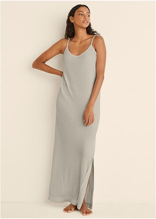 Cozy Waffle Maxi Dress Product Image