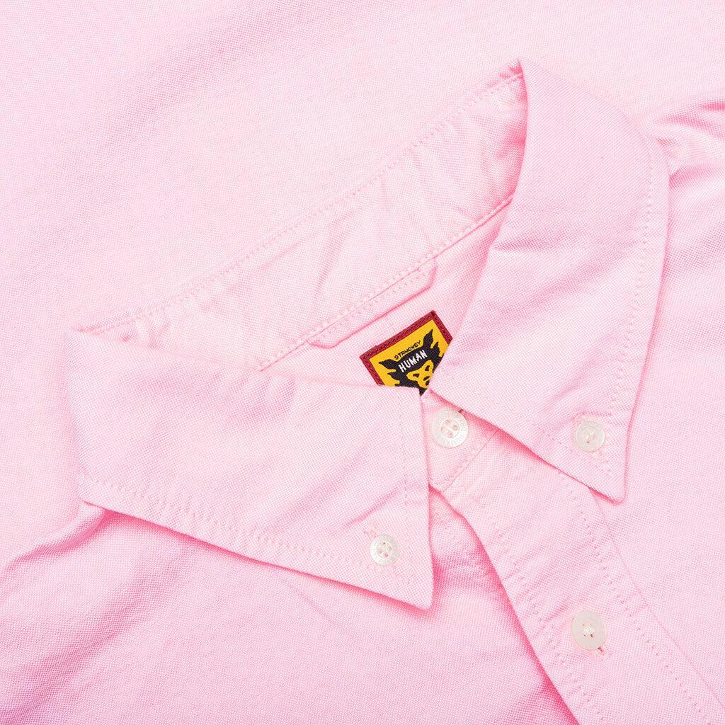 Oxford B.D L/S Shirt - Pink Male Product Image