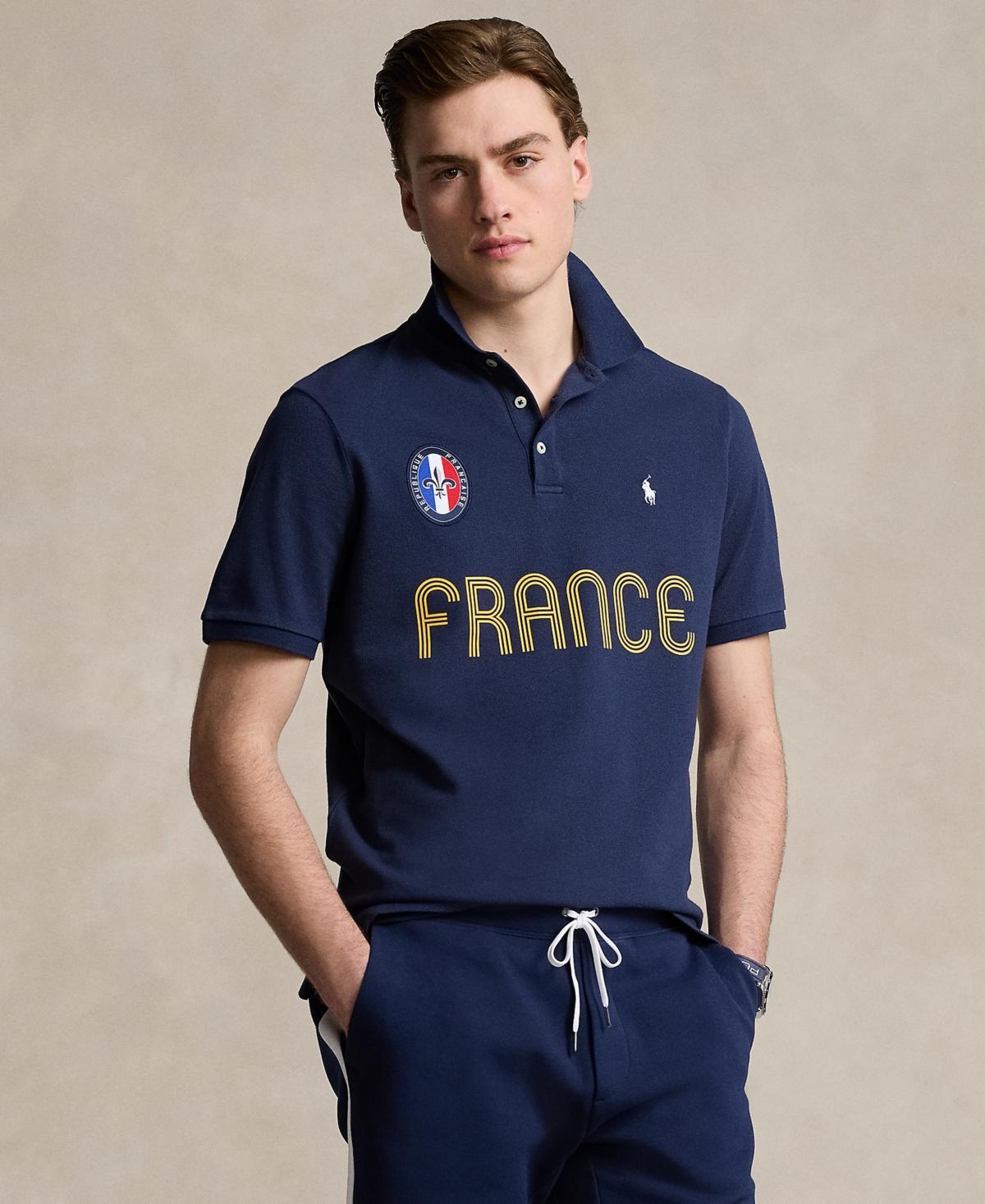 Cotton France Polo Shirt In Refined Navy Product Image