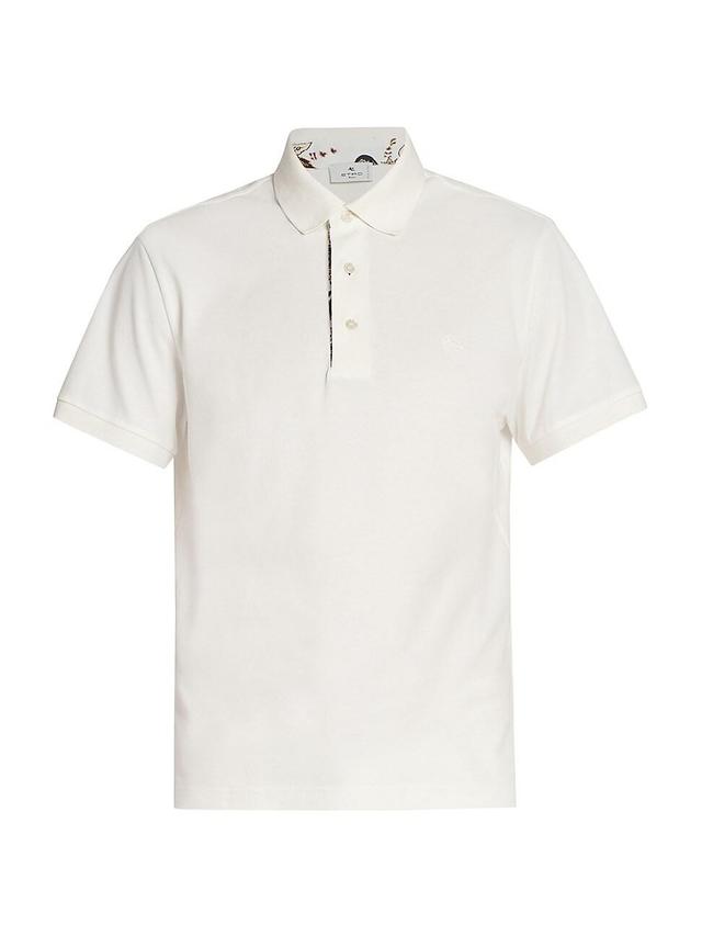 Mens Contrast Placket Polo Shirt Product Image