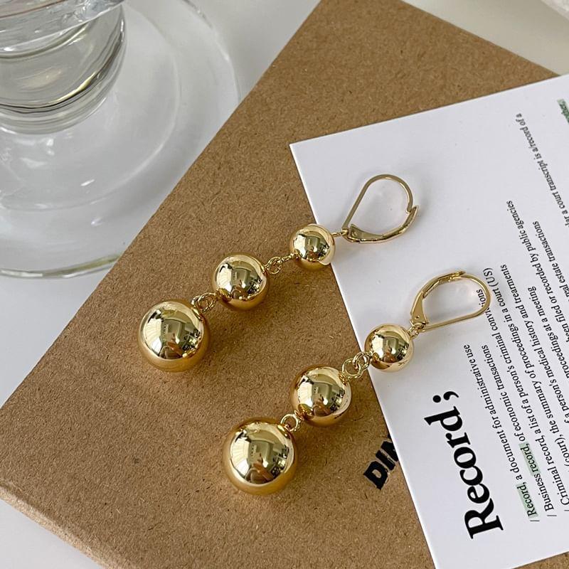 Polished Bead Alloy Dangle Earring product image