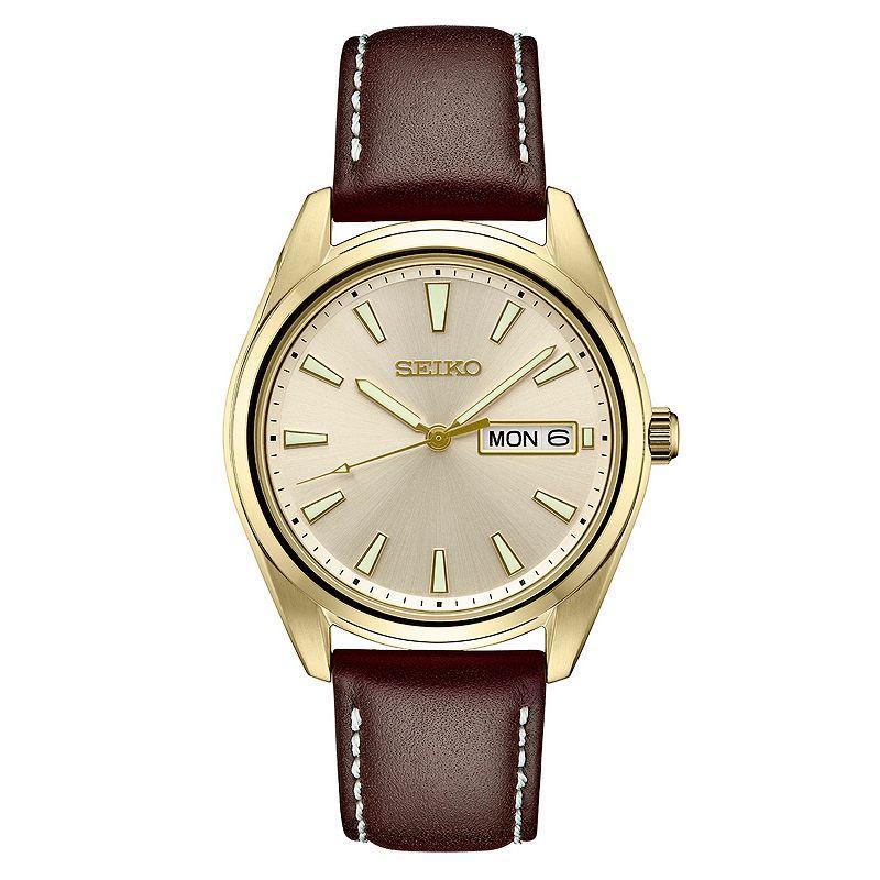 Seiko Mens Essential Champagne Dial Watch - SUR450 Brown Product Image