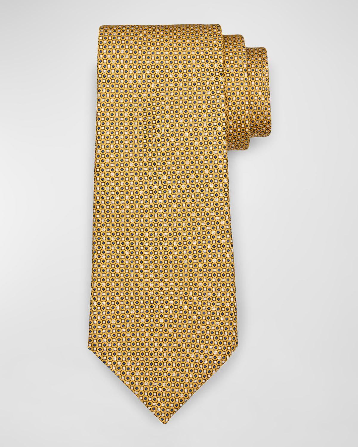 Mens Connected Circle Silk Tie Product Image