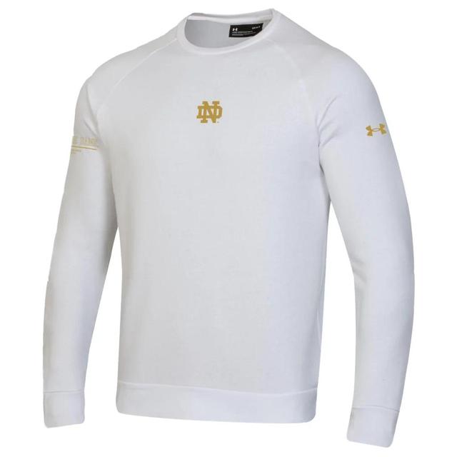 Men's UA All Day Fleece Notre Dame Coach's Collection Crew Product Image