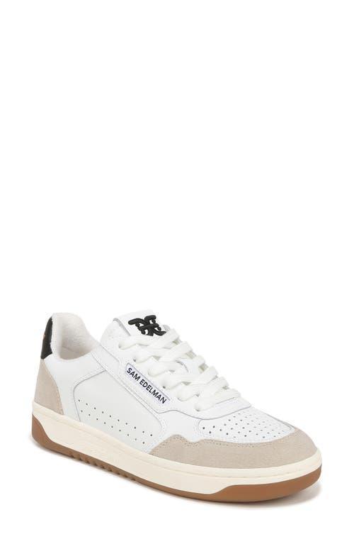 Sam Edelman Womens Harper Lace-Up Low-Top Court Sneakers - White Product Image